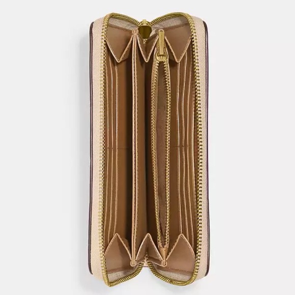 Coach Floral Zip Around  Wallet - Picture 2 of 5